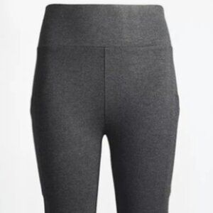 LOU & GREY For Ann Taylor Loft Grey Ponte Knit Leggings High Waist Medium